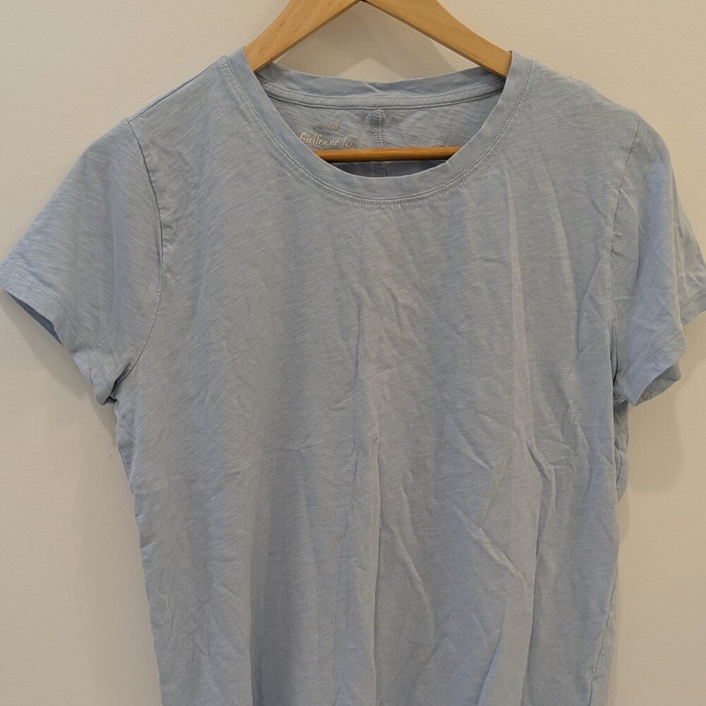J Crew Girlfriend Tee in Gentle Sea